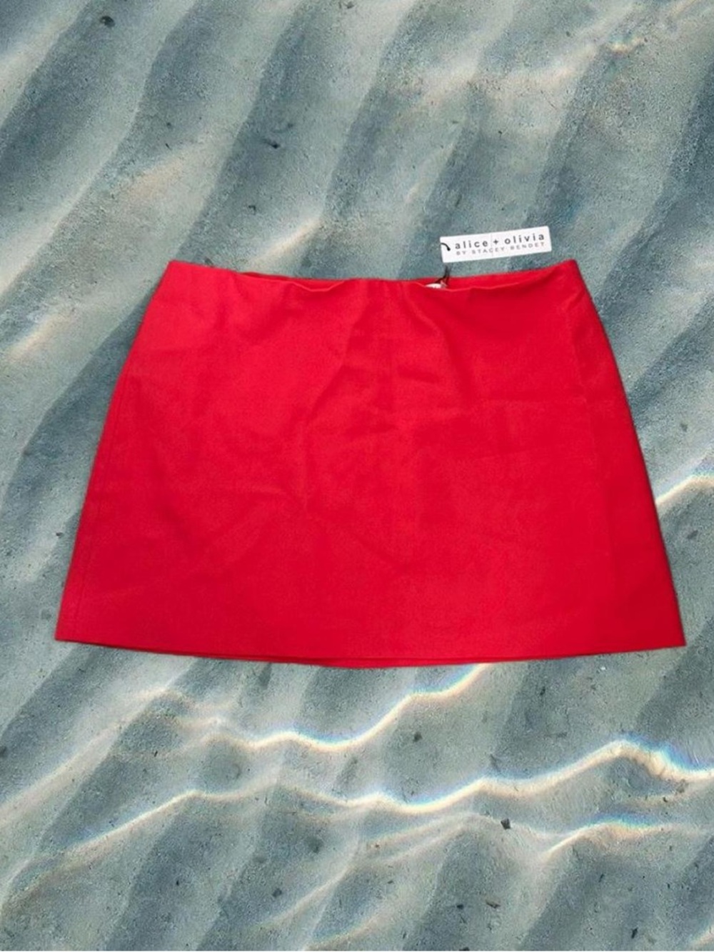 Alice + Olivia Bright Red Mini Skirt